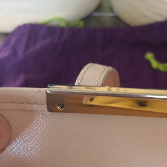 TED BAKER SAFFIANO LEATHER BEIGE TOTE - Picture 14 of 14